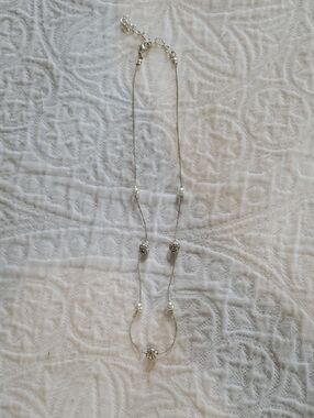 jcpenney Silver-Tone Pearl & Crystal Layered Necklace